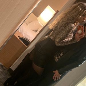 Snake skin print long sleeved shirt